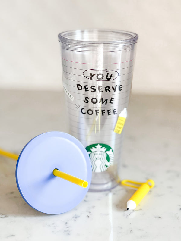 Starbucks Thailand You Deserve Some Coffee Cold Cup Tumbler