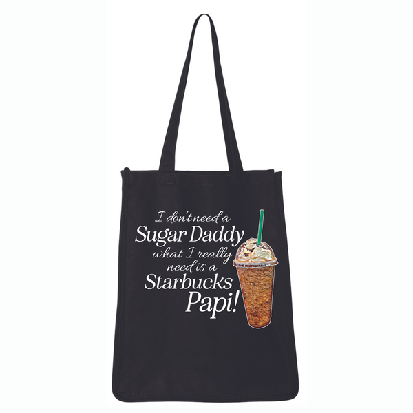 Mermaids and Mocha “Starbucks Papi” Tote Bag