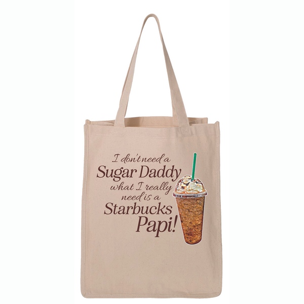 Mermaids and Mocha “Starbucks Papi” Tote Bag
