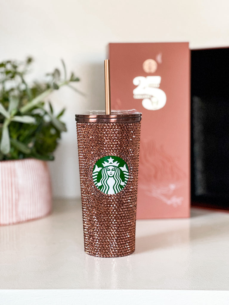 Starbucks Thailand Copper Crystal Rhinestone 25th Anniversary